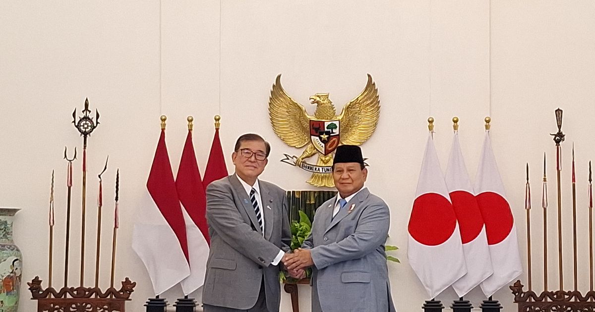 Prabowo Sambut Kunjungan Kenegaraan PM Jepang di Istana Bogor