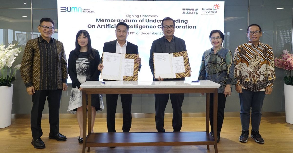 Perkuat Artificial Intelligence di Indonesia, Telkom & IBM Kokohkan Kemitraan Strategis