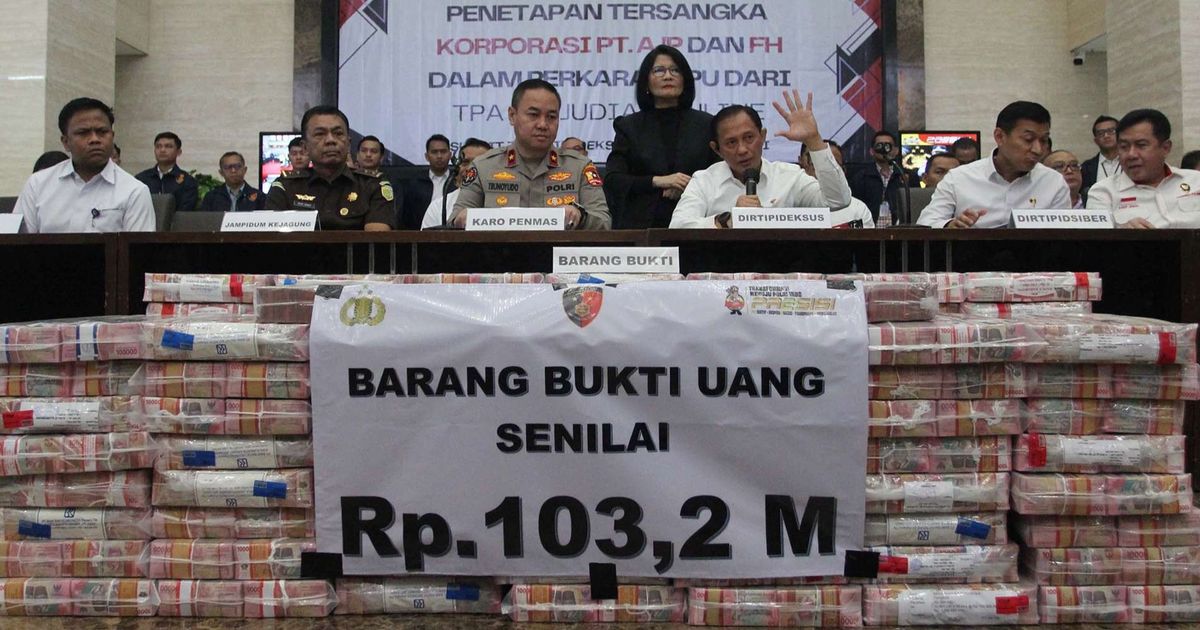 FOTO: Ini Tumpukan Uang Rp103,27 Miliar Terkait Kasus Judi Online, Disita dari 15 Rekening Bank