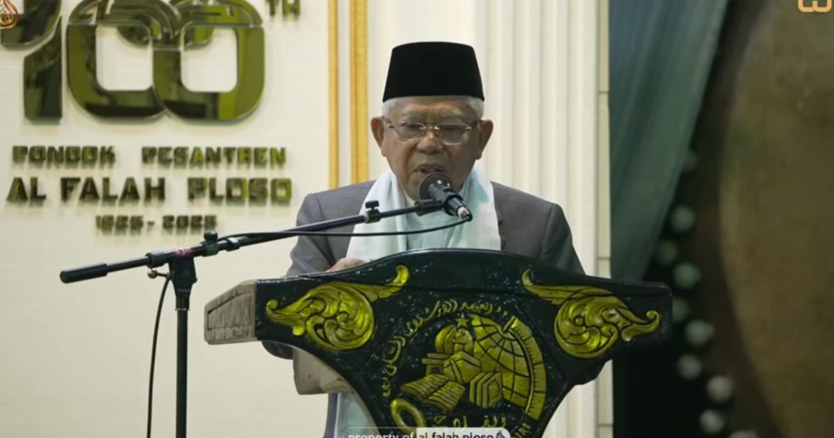 Ma'ruf Amin Hadiri Harlah 1 Abad Al Falah Ploso, Sebut Pabriknya Para Kiai