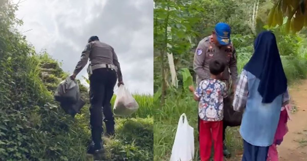 Kisah Empat Kakak Beradik Ditinggal Ibu Tanpa Pamit Bikin Perwira Polisi Beraksi, Datangi Rumah di Atas Gunung