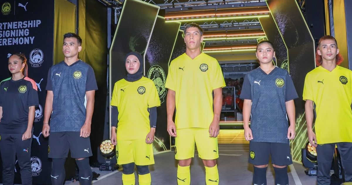 FOTO: Penampakan Jersey Baru Timnas Malaysia Banjir Kritikan, Disebut Mirip Seragam Shaolin Soccer