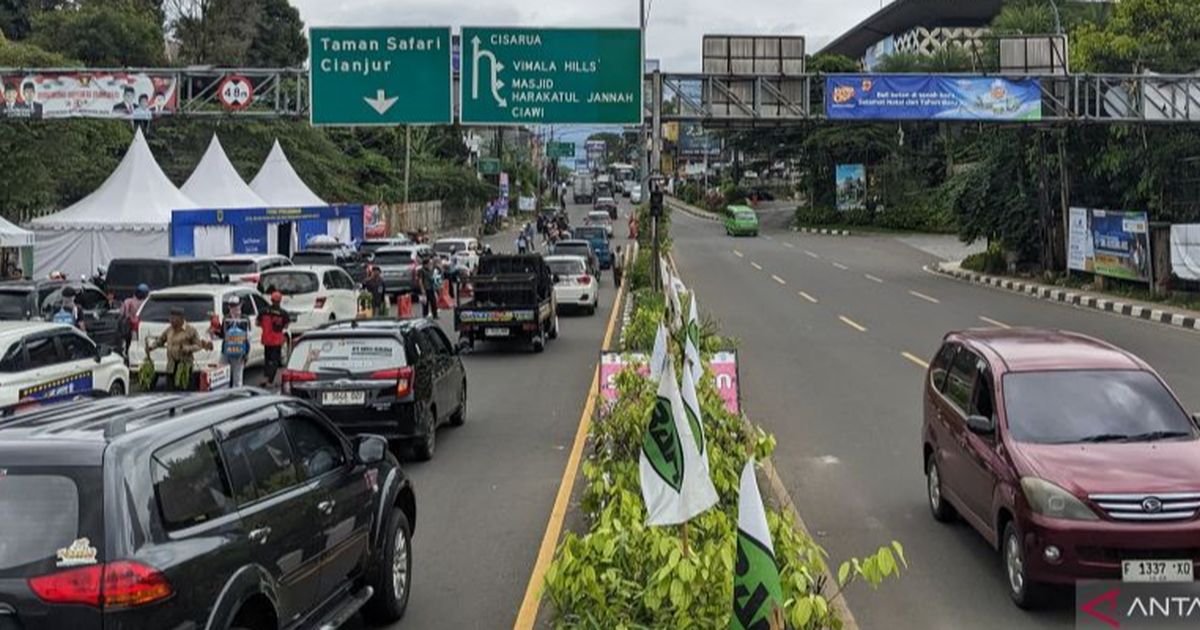 1,1 Juta Kendaraan Melintasi Puncak Bogor saat Libur Natal dan Tahun Baru