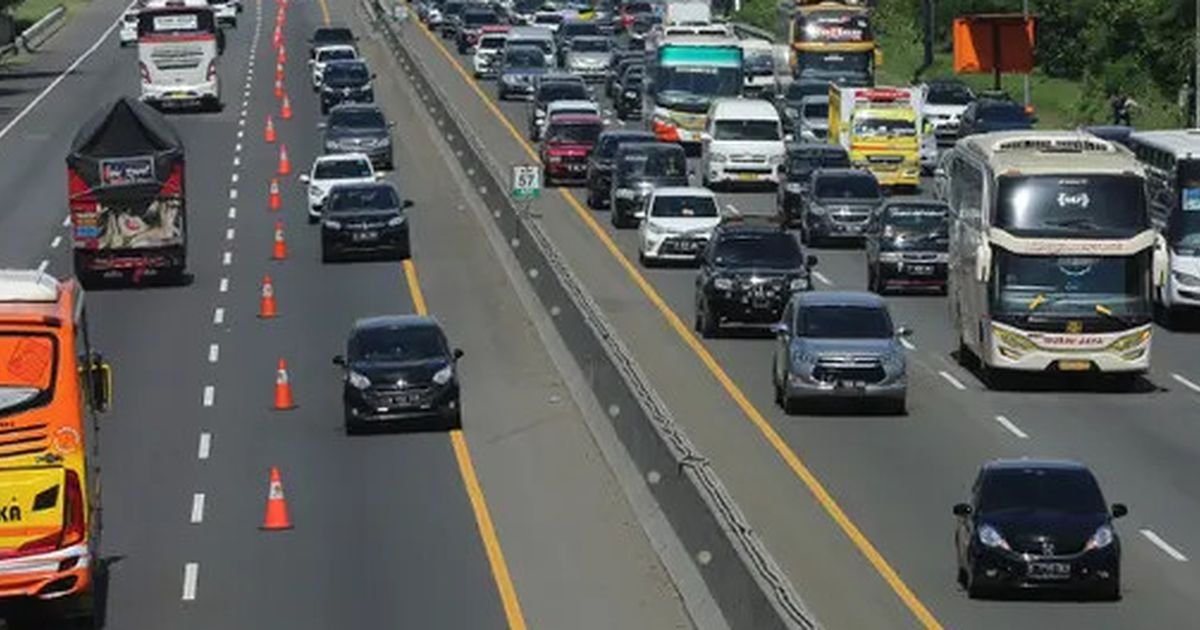 Tol Jagorawi KM 44-4 Arah Jakarta Diberlakukan Contraflow