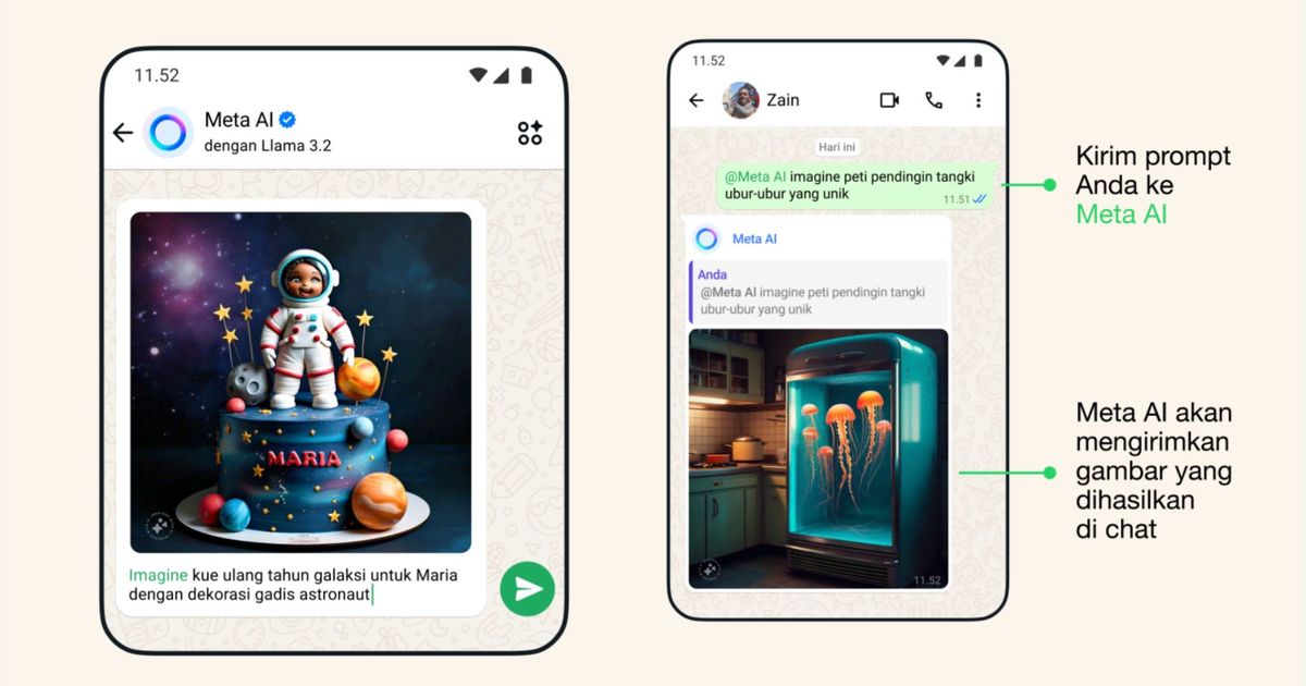 Cara Membuat Gambar AI di WhatsApp