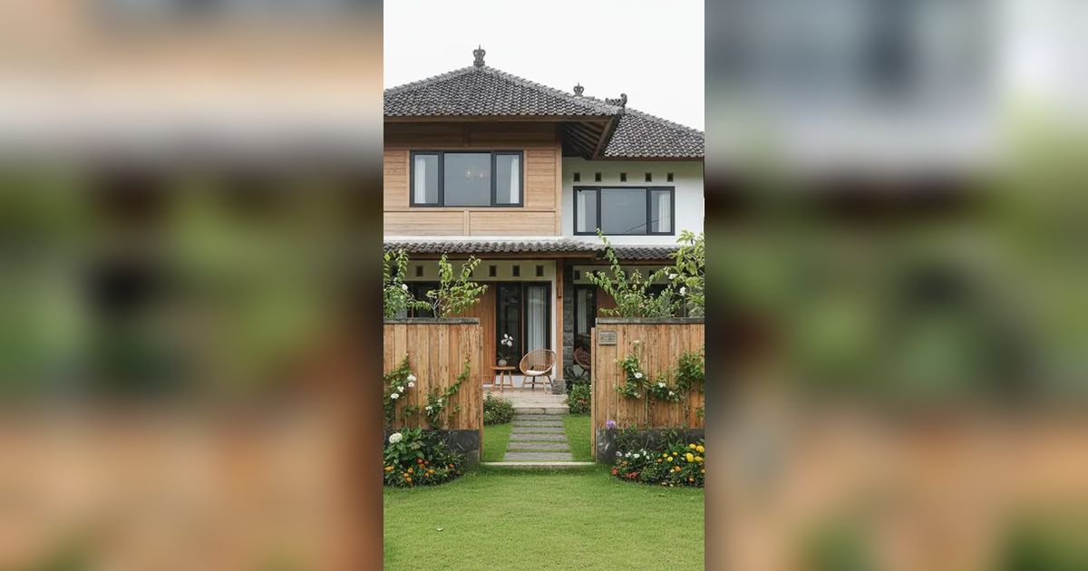7 Ide Rumah Mungil Bergaya Mewah dengan Pagar Kayu Klasik, Memadukan Gaya dan Fungsi