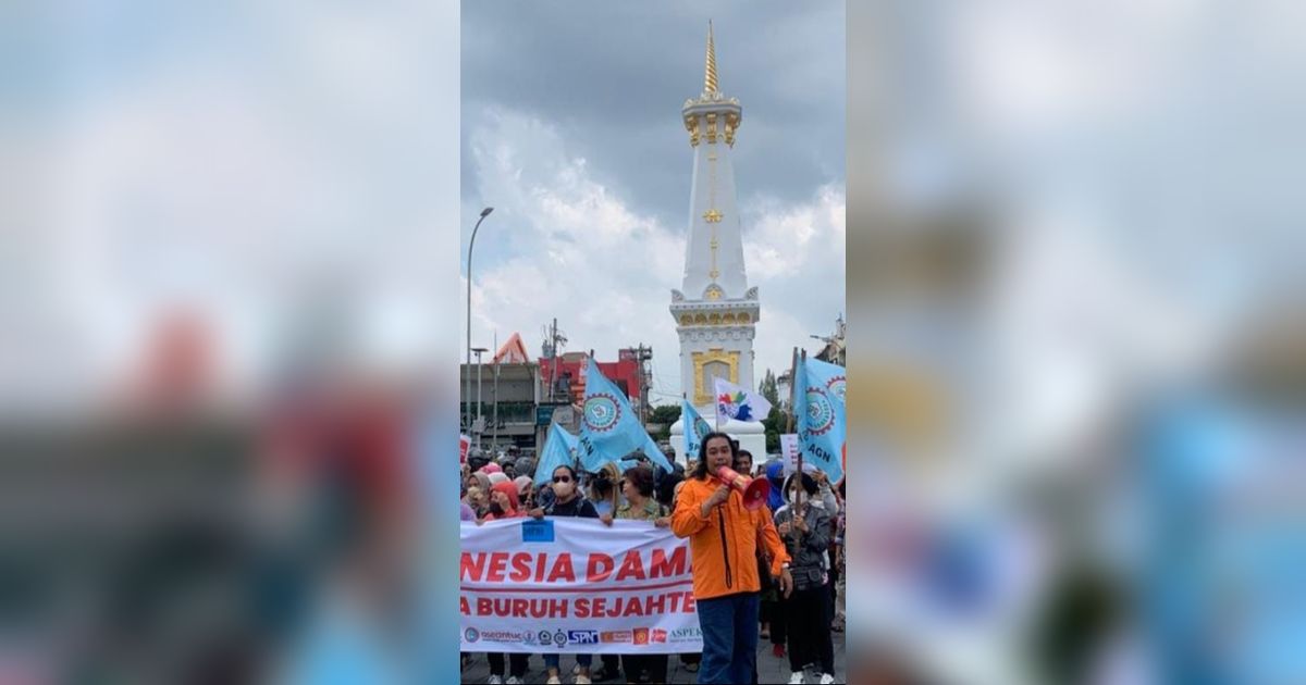 Demo Buruh di DIY Minta UMP 2026 Naik Jadi Rp3,7 Juta, Upah Minim Bikin Hidup Menumpang di Rumah Mertua