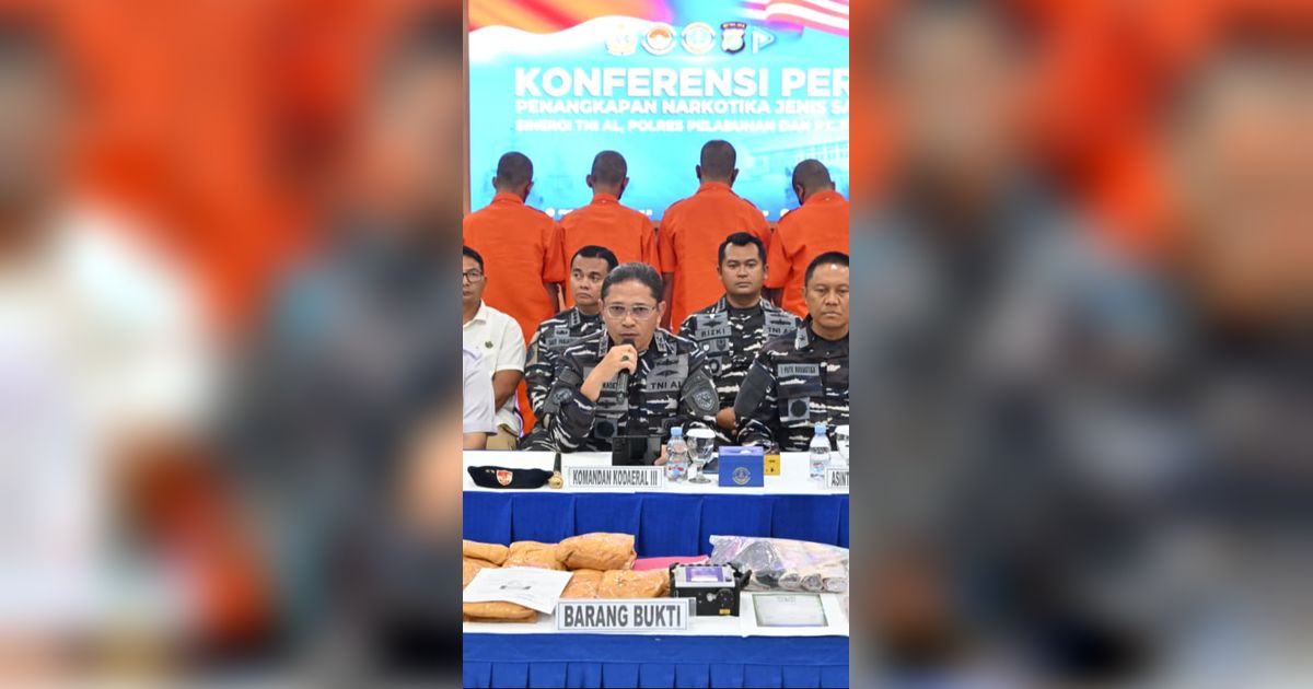 TNI AL dan PAM Pelabuhan Tanjung Priok Gagalkan Penyelundupan 10 Kg Sabu dari Pontianak, Nilainya Rp10 M