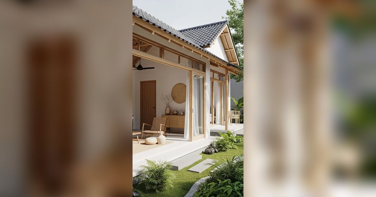 8 Rumah Sederhana tapi Mewah Bergaya Japandi dengan Taman Mini, Tren Hunian Keluarga Muda 2025