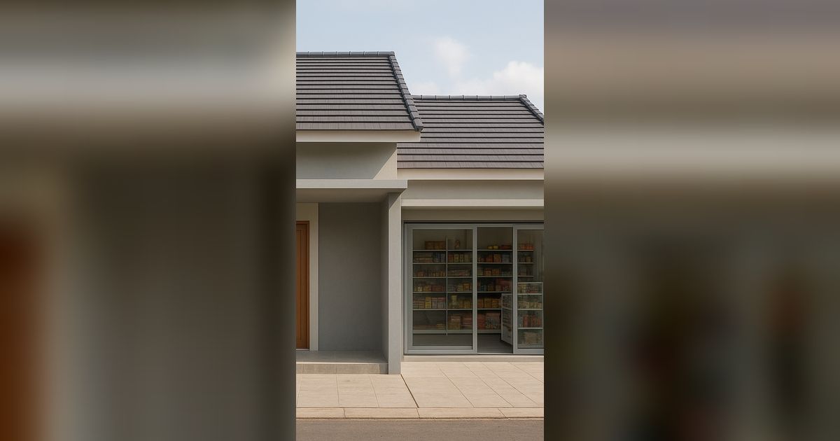 Usaha Jalan, Privasi Aman! 7 Model Rumah Minimalis dengan Toko di Samping yang Fungsional