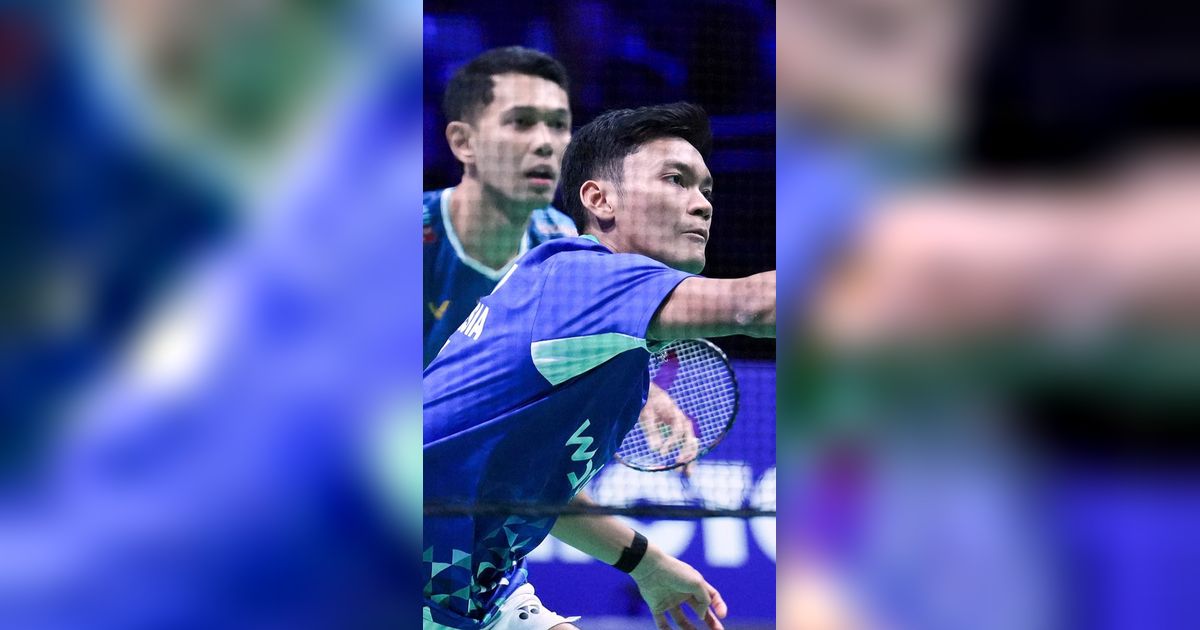 FOTO: Fajar/Fikri Lolos ke Final Denmark Open, Hajar Ganda China Dua Gim Langsung