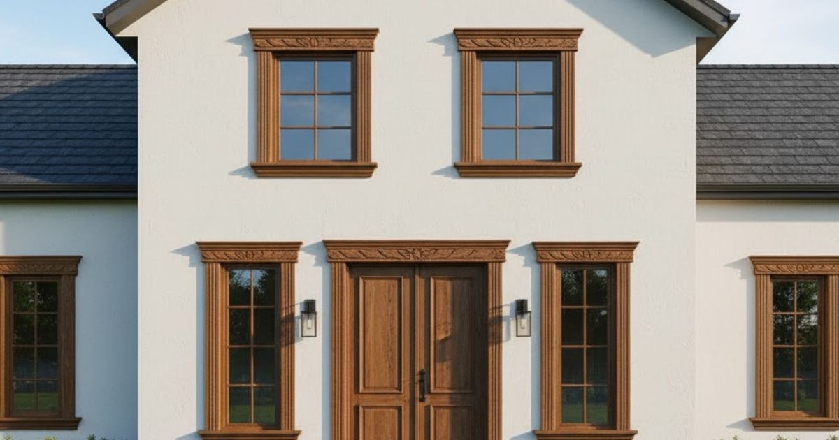 7 Gambar Rumah Minimalis dengan Pintu dan Jendela Beraksen Kayu, Nuansa Klasik yang Mewah