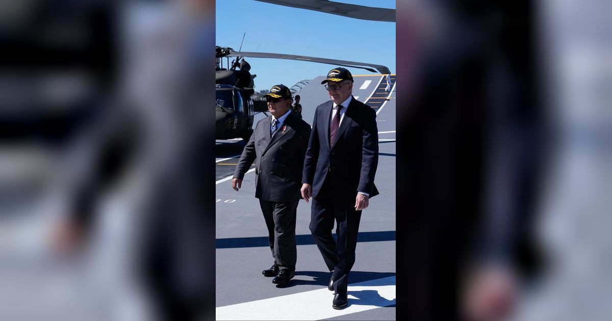 FOTO: Di Atas Kapal Induk HMAS Canberra, Prabowo dan Albanese Tegaskan Komitmen Baru Indonesia–Australia untuk Perdamaian Kawasan