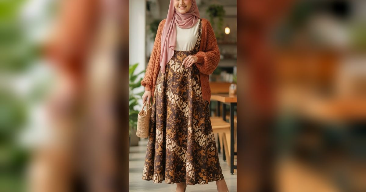 8 Model Gamis Kombinasi Cardigan Terbaru di 2025, Variasi Gaya yang Anti Gagal