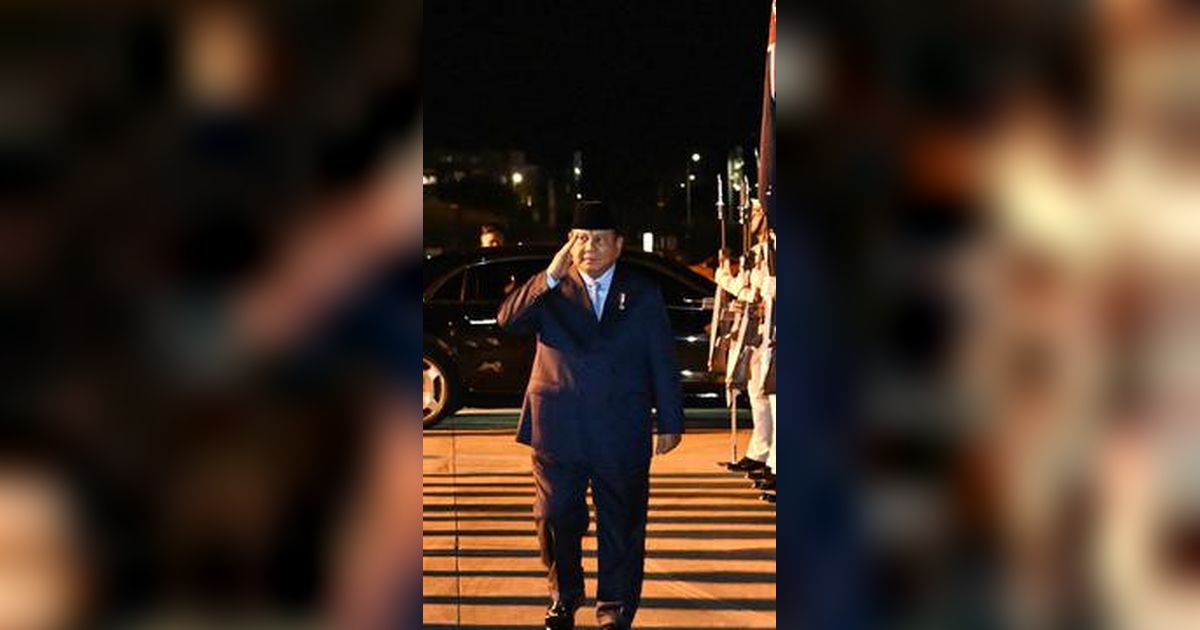 Dikawal Pejabat Australia, Prabowo Bertolak Kembali ke Indonesia