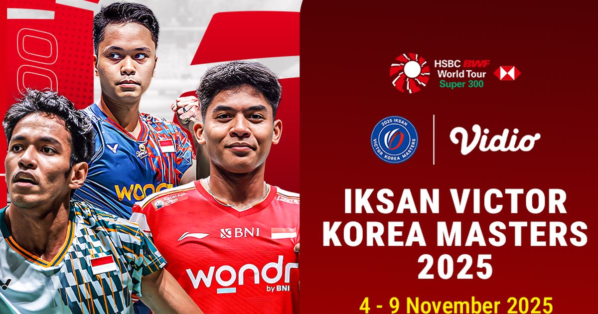 Nonton Badminton Korea Masters 2025: Tayang di Vidio