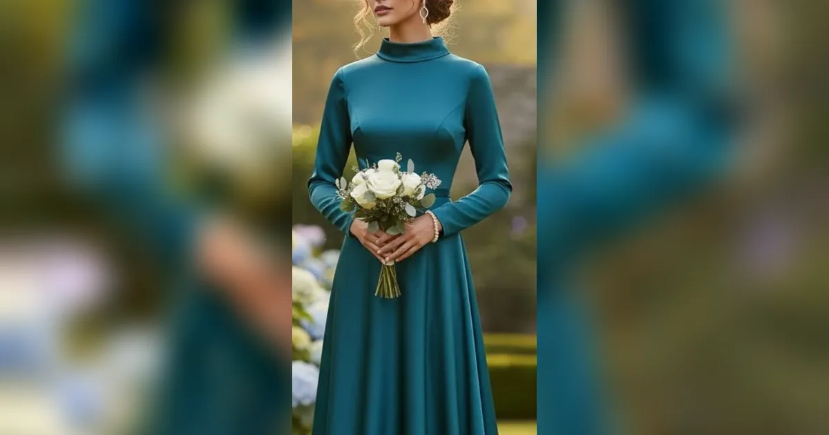 7 Model Baju Bridesmaid Emerald Blue, Siap Memukau Meriahkan Hari Bahagia Mempelai