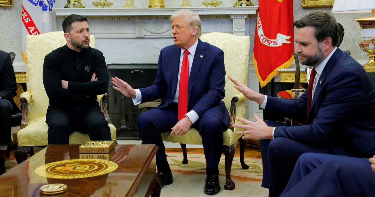 Foto: Adu Mulut  Presiden AS Trump dan Presiden Ukraina Zelensky di Gedung Putih
