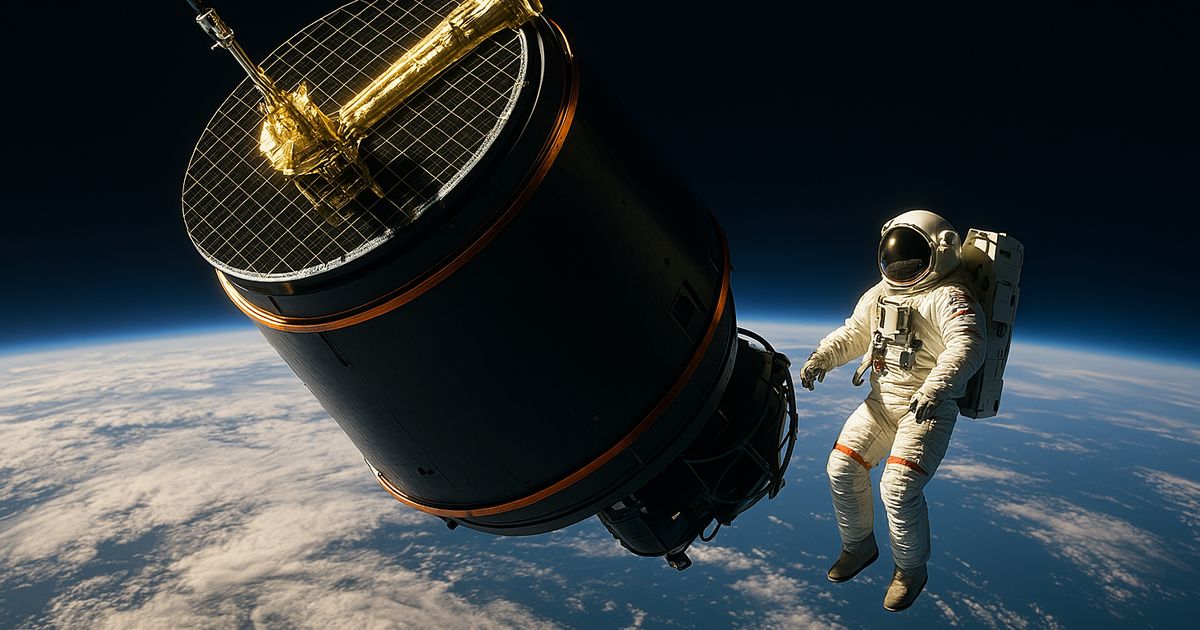 Aksi Menegangkan Astronot NASA Terbang Bebas Tangkap Satelit Palapa B2 Punya Indonesia ke Orbitnya