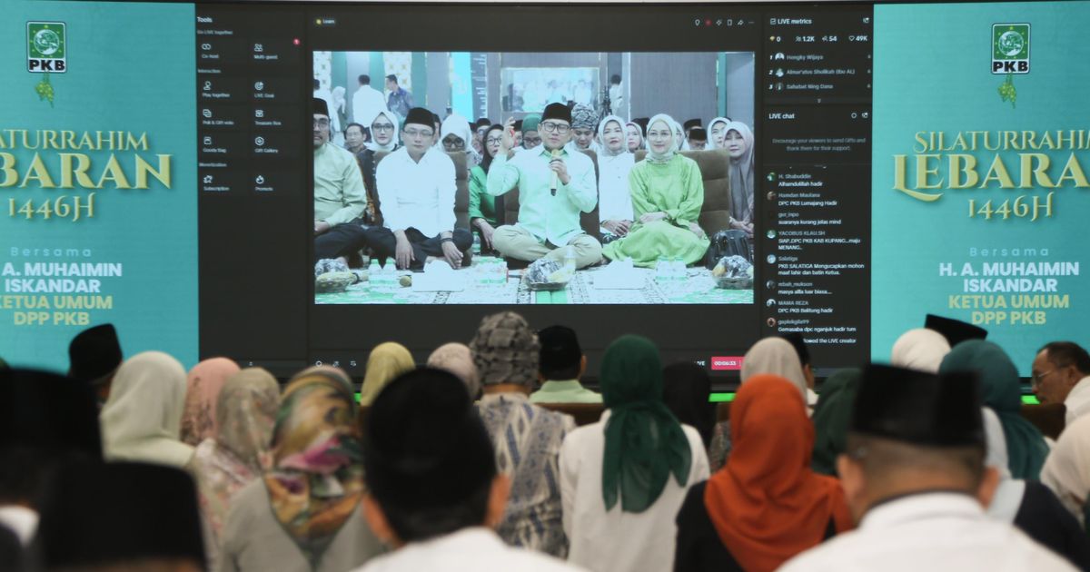 Uniknya Halal Bihalal Ala PKB, Cak Imin Silaturahmi ke Tiktokers sampai Dilike 1,1 Juta Orang