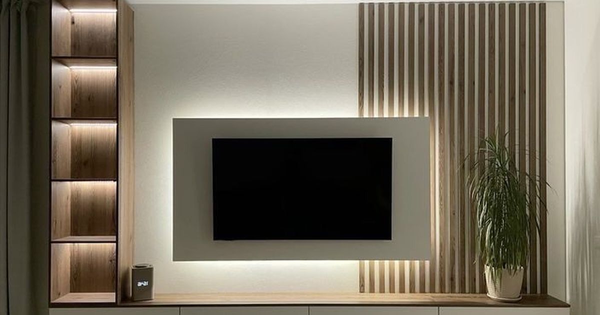 Backdrop TV Minimalis Ruang Keluarga, Inspirasi Desain Elegan dan Fungsional