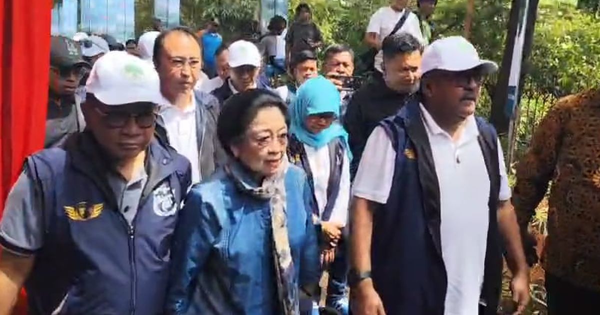 Megawati Ditemani Prananda Hadiri Penanaman Mangrove, Beri Pesan Penting buat Gubernur Pramono