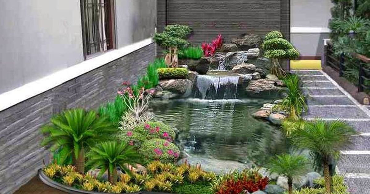 Inspirasi Kolam Ikan Depan Rumah Minimalis yang Menyejukkan