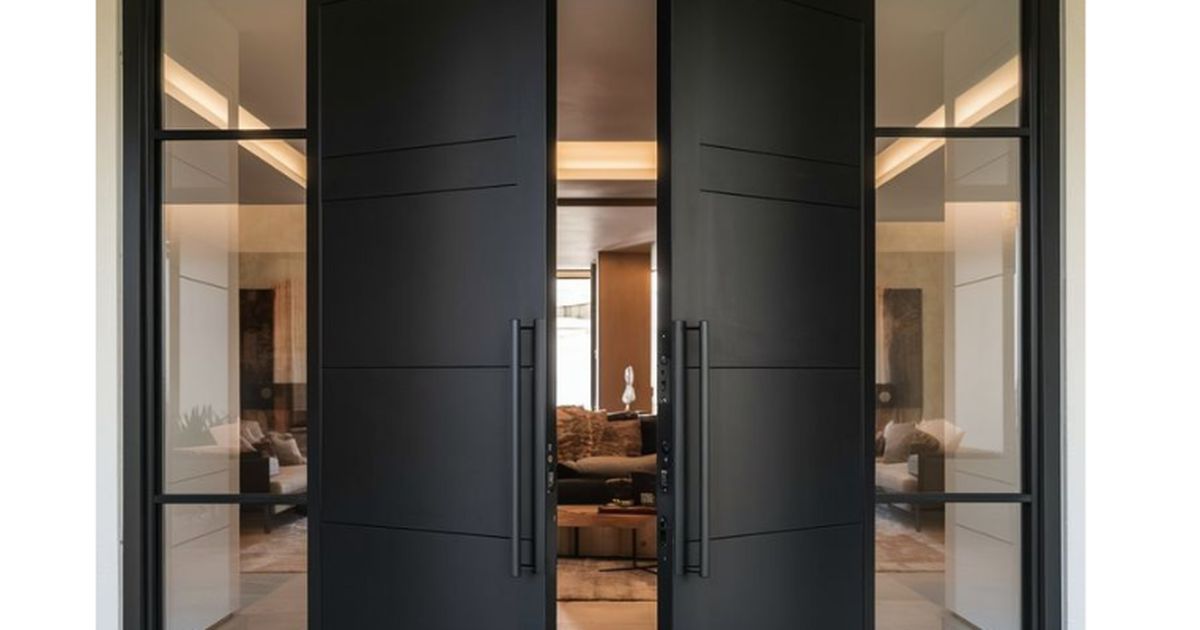 Model Pintu Kupu Tarung Besar Kecil Minimalis Contoh Elegan untuk Rumah Modern