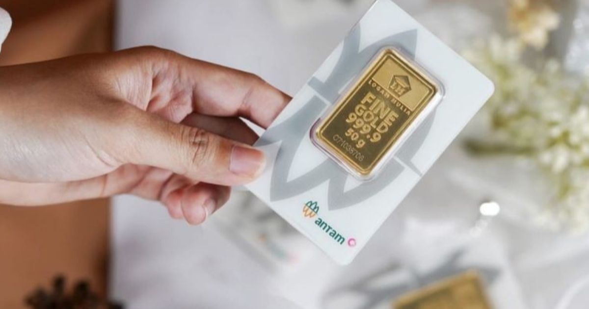 Harga Emas Antam Turun Lagi Jadi Rp1.758.000 Per Gram