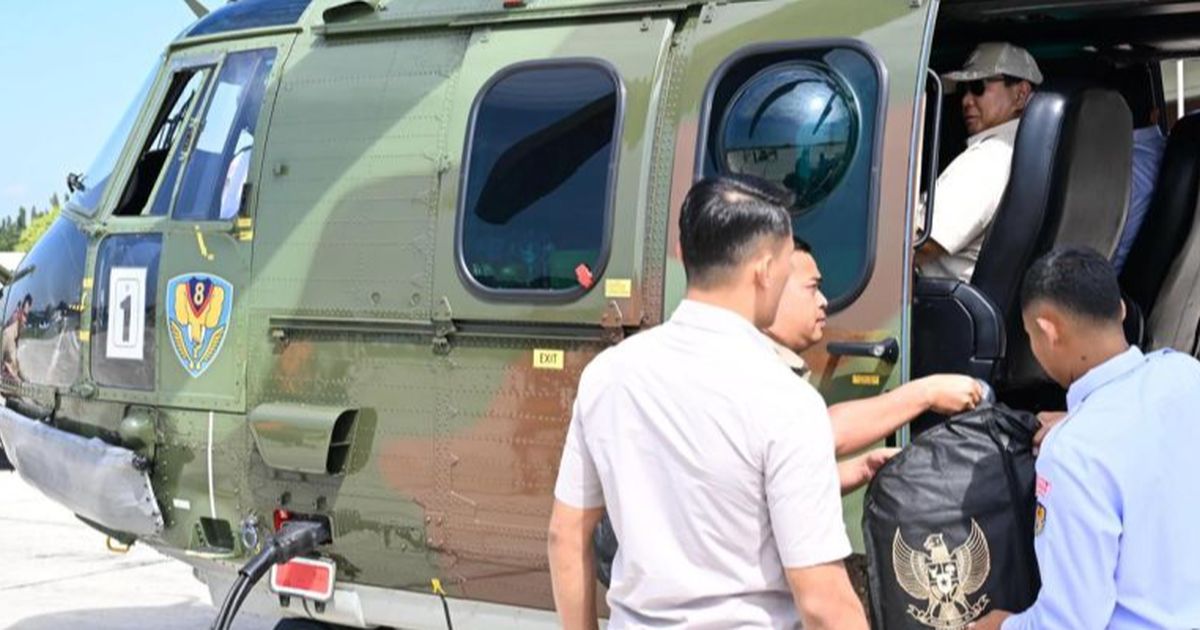 Naik Helikopter dari Jakarta, Prabowo Temui Petani Majalengka untuk Panen Raya