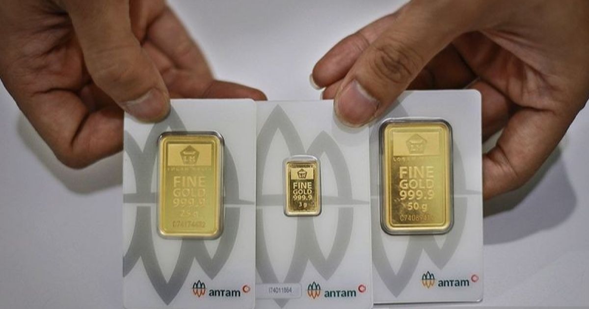 Harga Emas Antam Kembali Anjlok, Harga Satu Gram Hari Ini Dibanderol Rp1.884.000 per Gram