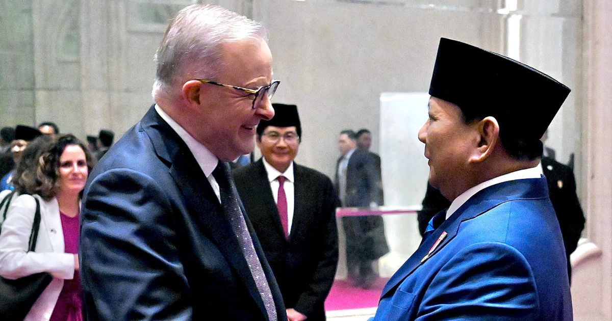 Momen Prabowo Malam-Malam Temui PM Australia Anthony Albanese di Hotel