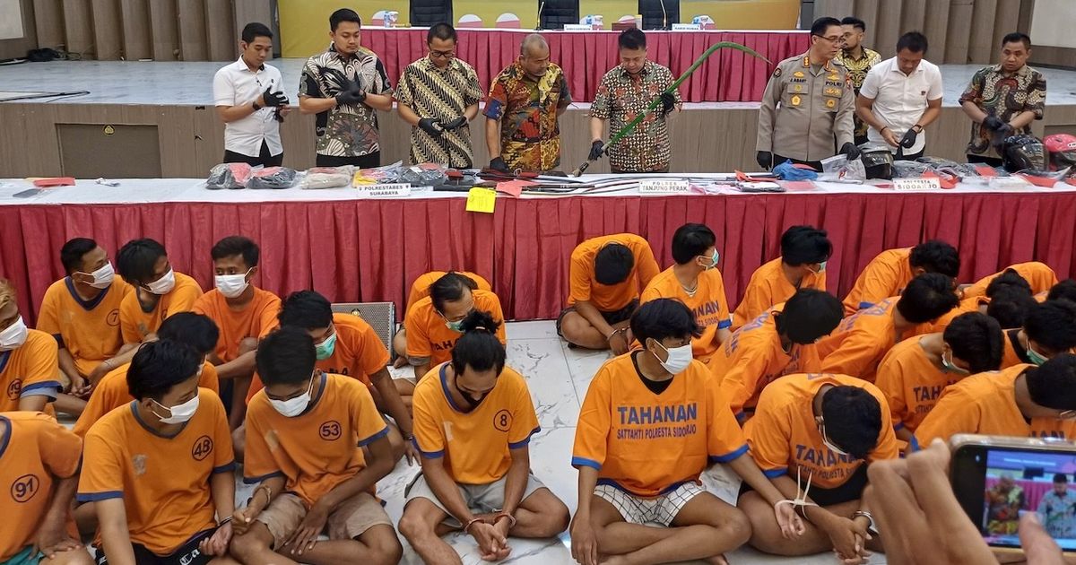 Polda Jatim Tangkap 2.307 Preman di Operasi Pekat II Semeru