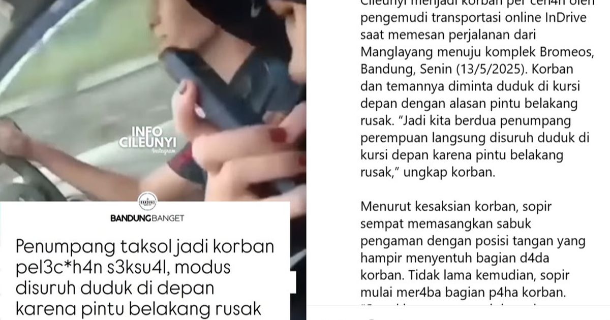 Viral Sopir Taksi Online Lecehkan Penumpang Siswi SMP, Begini Nasibnya Sekarang