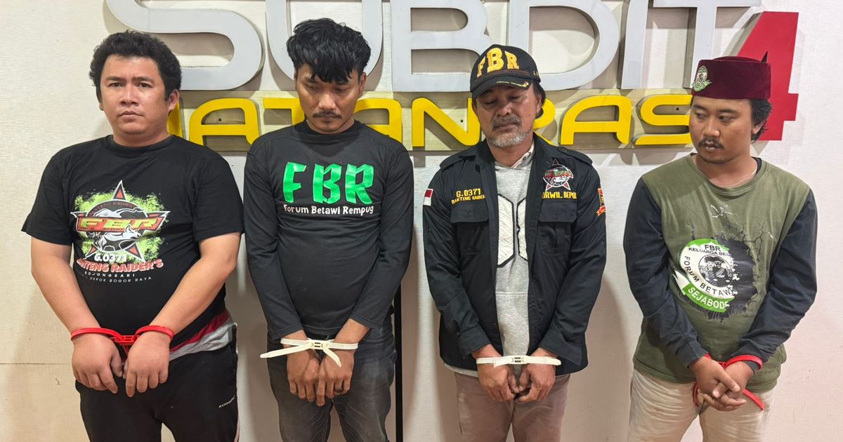 Polisi Ciduk Preman Berkedok Ormas FBR Palak Pedagang Rp500.000 Dalih Duit Keamanan