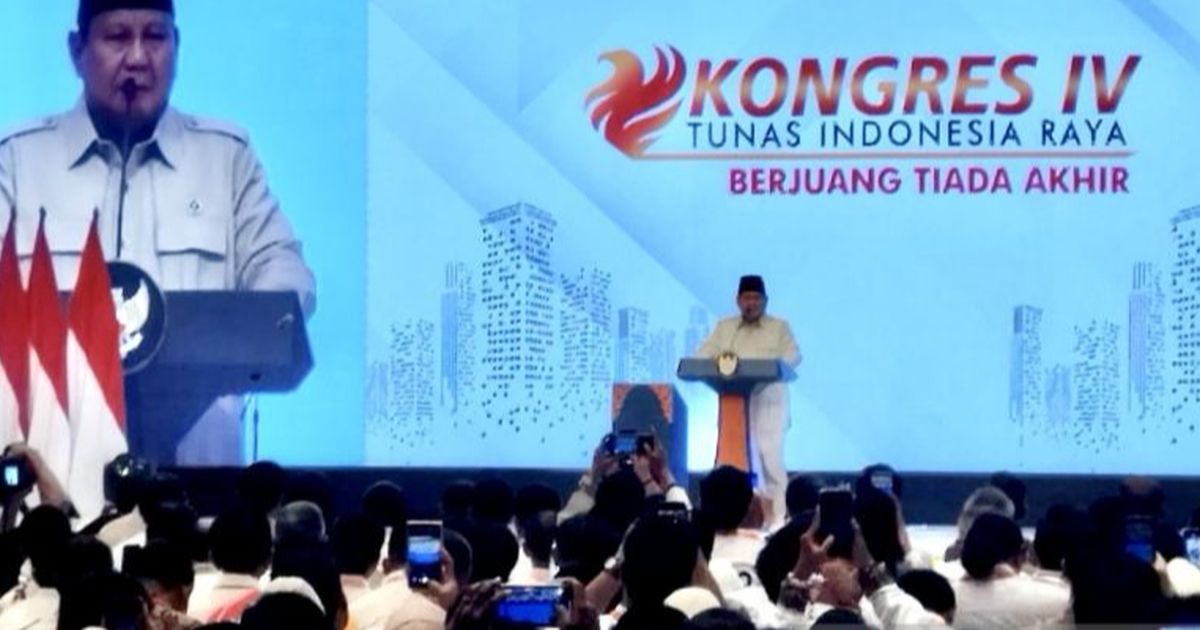 Prabowo Larang Kader Gembar-gembor 2 Periode: Please Jangan Seperti Itu
