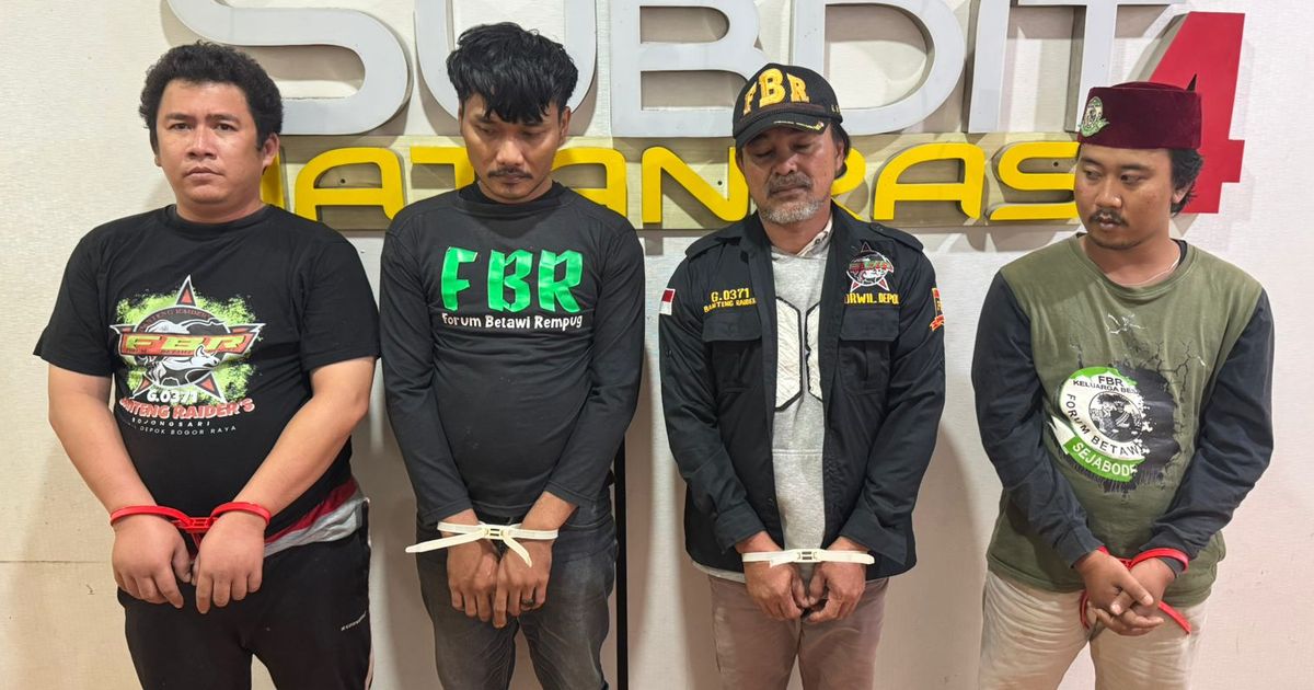 VIDEO: Tampang Lesu Ketua FBR Bojongsari Tukang Peras Disikat Perwira Polisi Anak Eks Kapolri