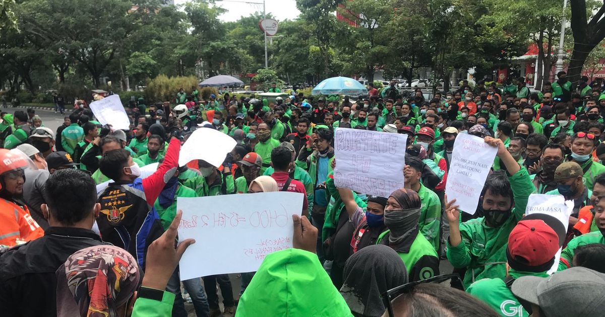 Ini Tuntutan Mitra Ojek dan Taksi Online saat Demo Ojol