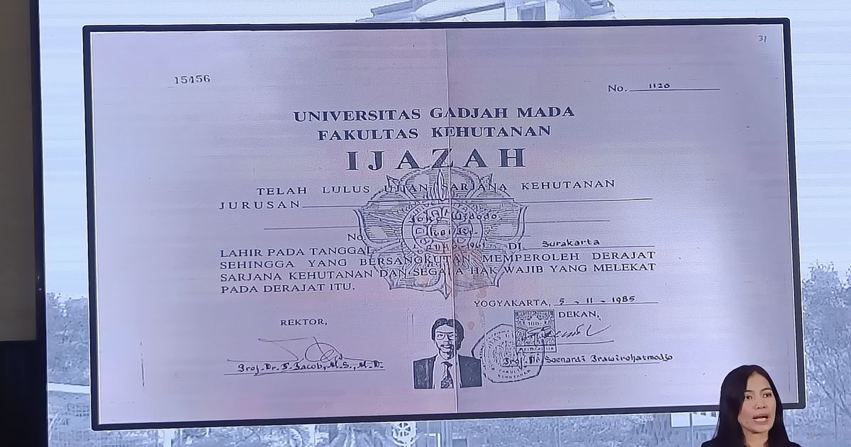 FOTO: Akhirnya Terungkap, Ini Penampakan Ijazah dan Nilai Jokowi