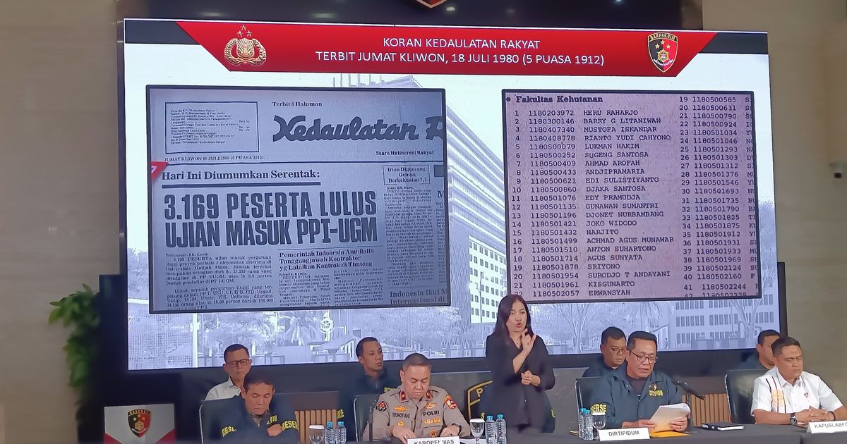 Kronologi Lengkap Polri Telusuri Riwayat Pendidikan SMA dan UGM Jokowi