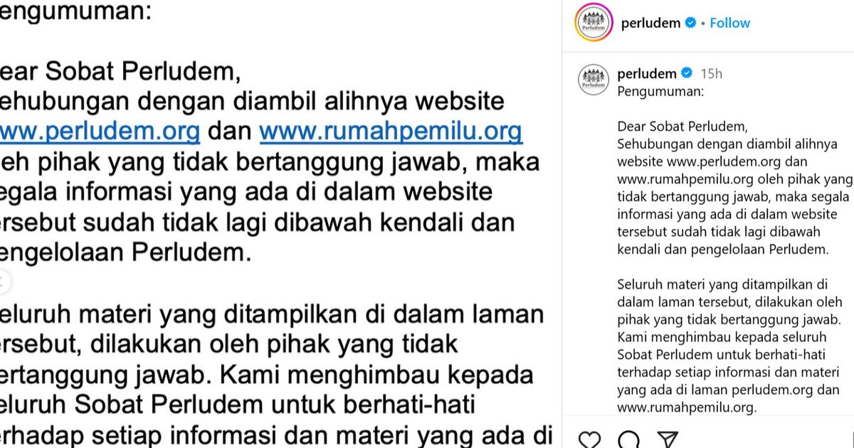 Perludem Diserang Hacker, Situs Pemantau Pemilu jadi Judi Online