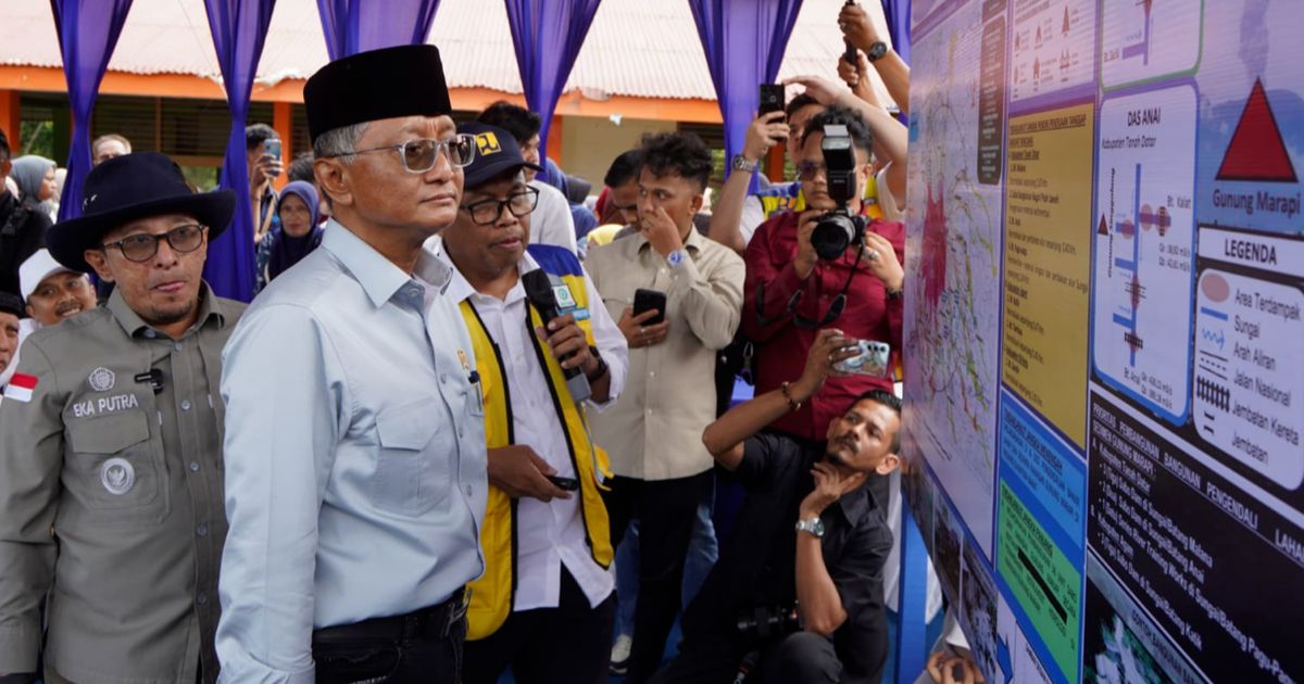 Kurangi Risiko Banjir Lahar DAS Anai, Kementerian PU Segera Bangun 9 Sabo Dam Gunung Marapi Sumbar