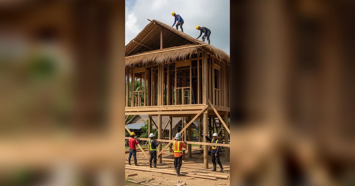 10 Rumah Panggung Sederhana dengan 5 Kamar di Desa, jadi Inspirasi Hunian yang Nyaman dan Estetik