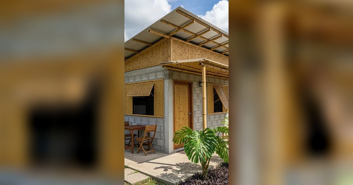 7 Desain Rumah Kecil Tapi Unik 4x6 Meter dari Batako dan Bambu, Dilengkapi Teras Bernuansa Alam