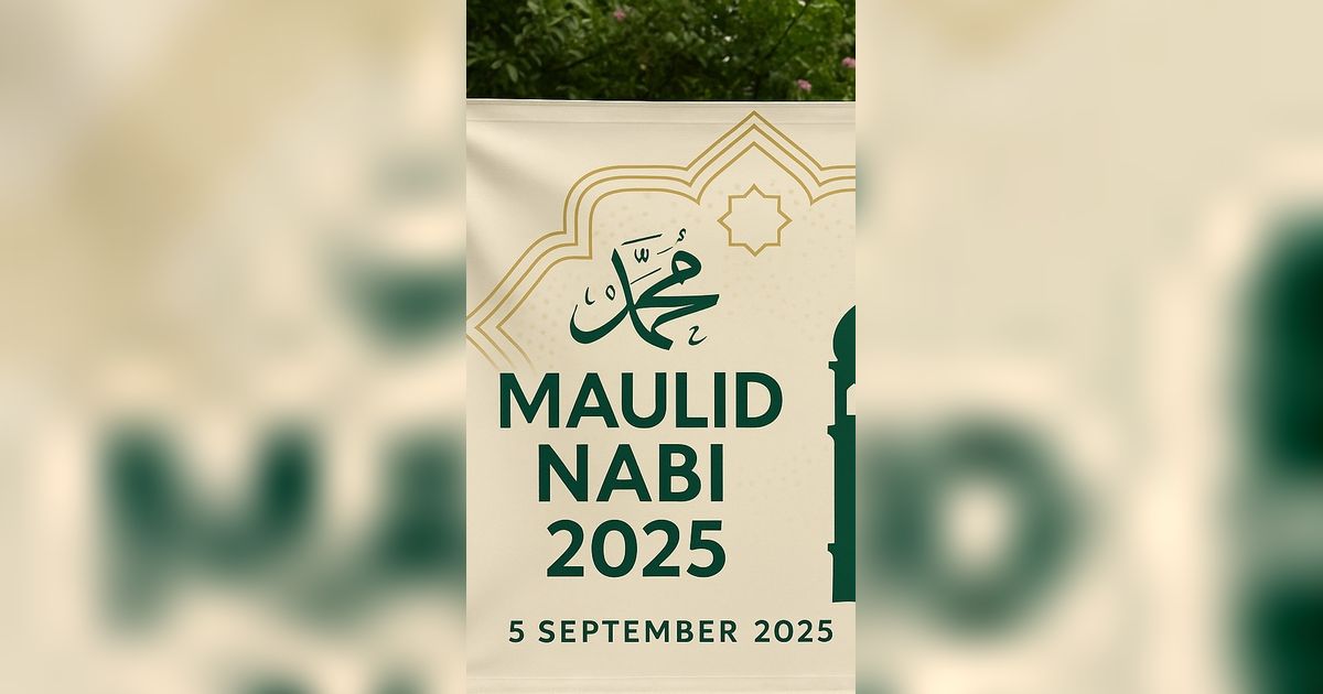 7 Spanduk Maulid Nabi 2025 dengan Sentuhan Modern dan Tetap Islami, Desain Estetik yang Inspiratif