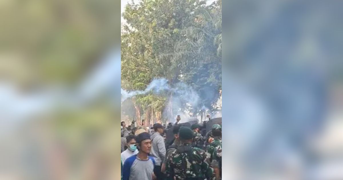 Demo Rusuh di Mako Brimob Kwitang, Aparat Tembakkan Gas Air Mata Hingga Kena Anggota TNI