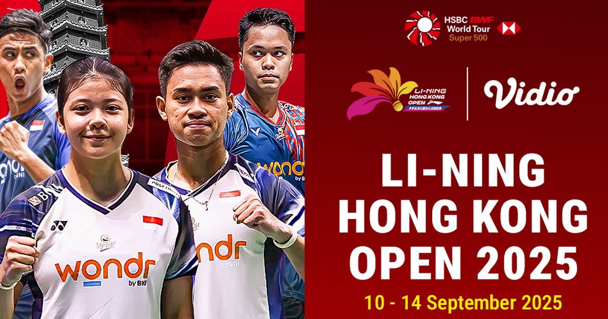 Nonton Badminton Hong Kong Open 2025, Eksklusif di Vidio