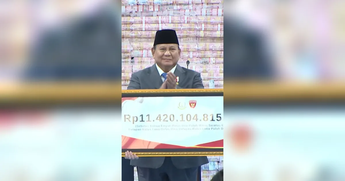 Prabowo Pamer Selamatkan Rp31,3 Triliun dalam 1,5 Tahun, Bisa Perbaiki 34 Ribu Sekolah