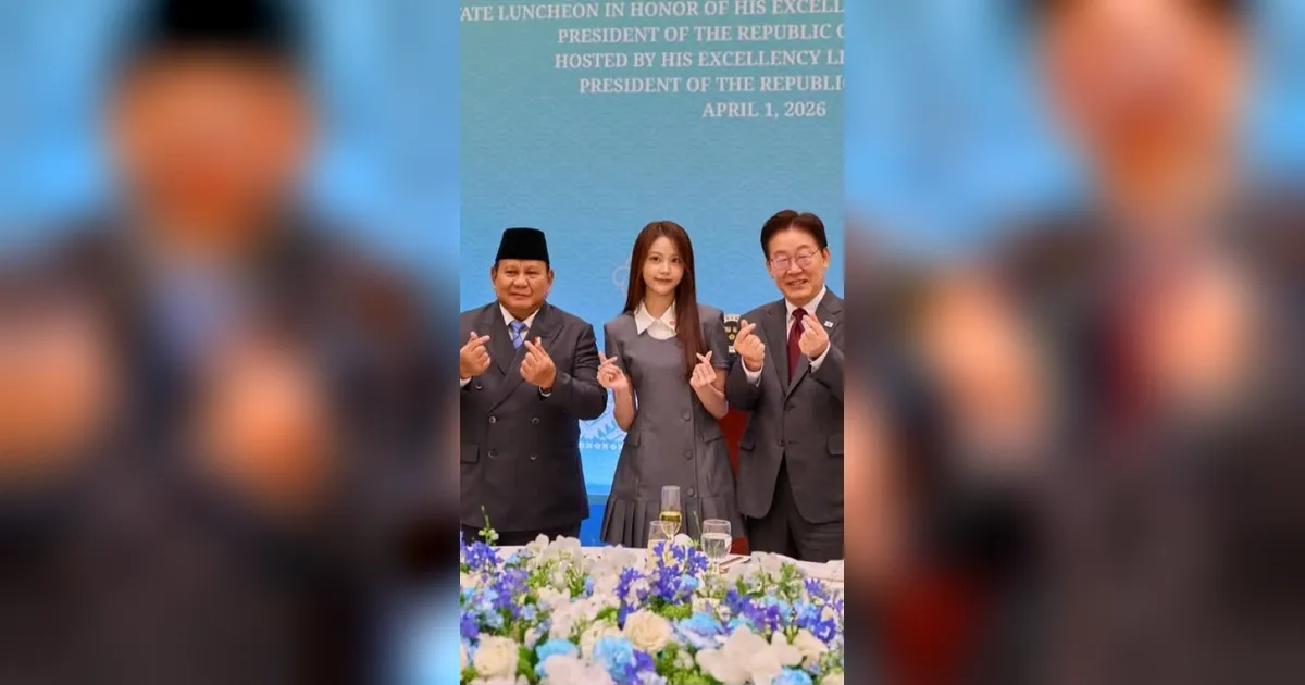Momen Prabowo Bertemu Carmen Hearts2Hearts di Korea Selatan, Foto Bareng Presiden Lee Jadi Sorotan