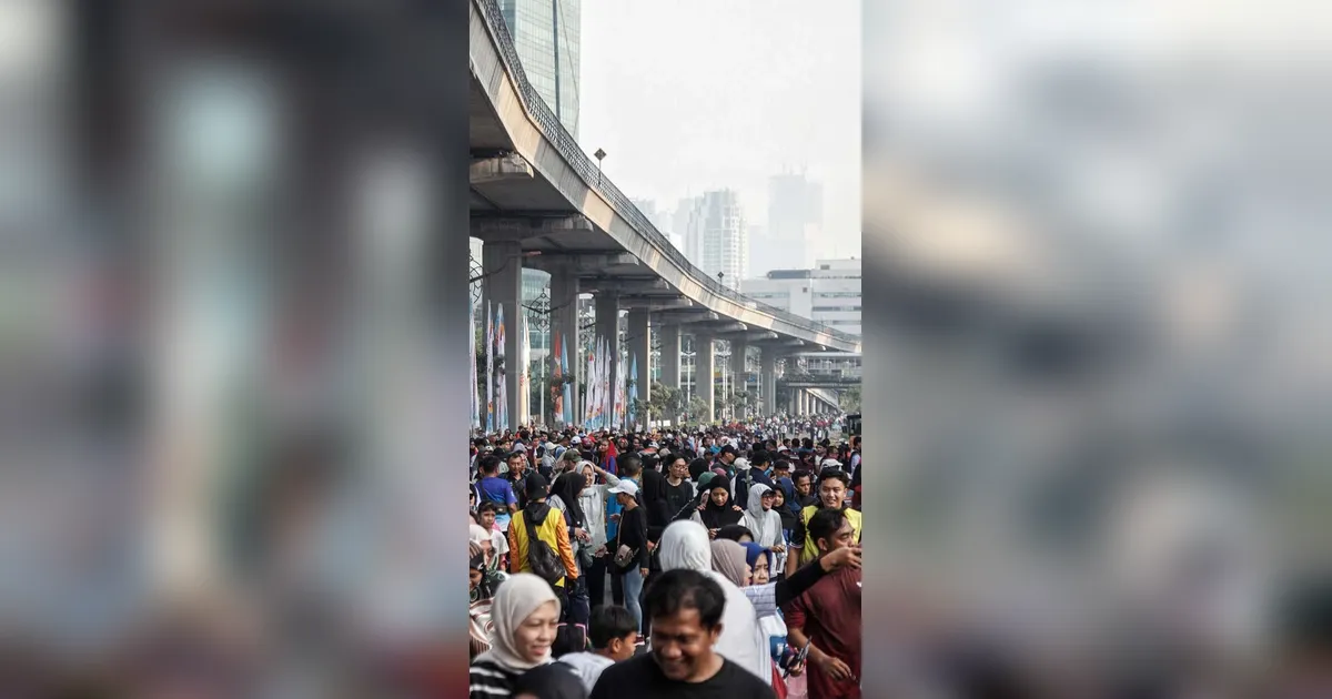FOTO: CFD Perdana di Jalan Rasuna Said Jakarta